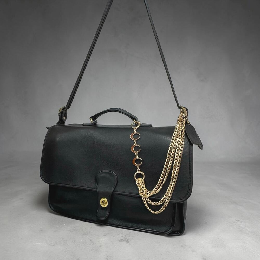 Coach Vintage Classic Metropolitan Crossbody Briefcase Leather 5180 - Picture 1 of 16